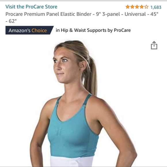 NWT ProCare M/L 45”-62” Elastic Waist Binder. BACK ABDOMINAL RIB CAGE SUPPORT - Picture 2 of 7